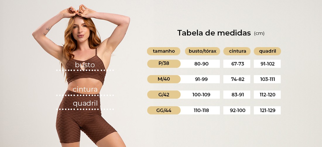 Tabela de medidas