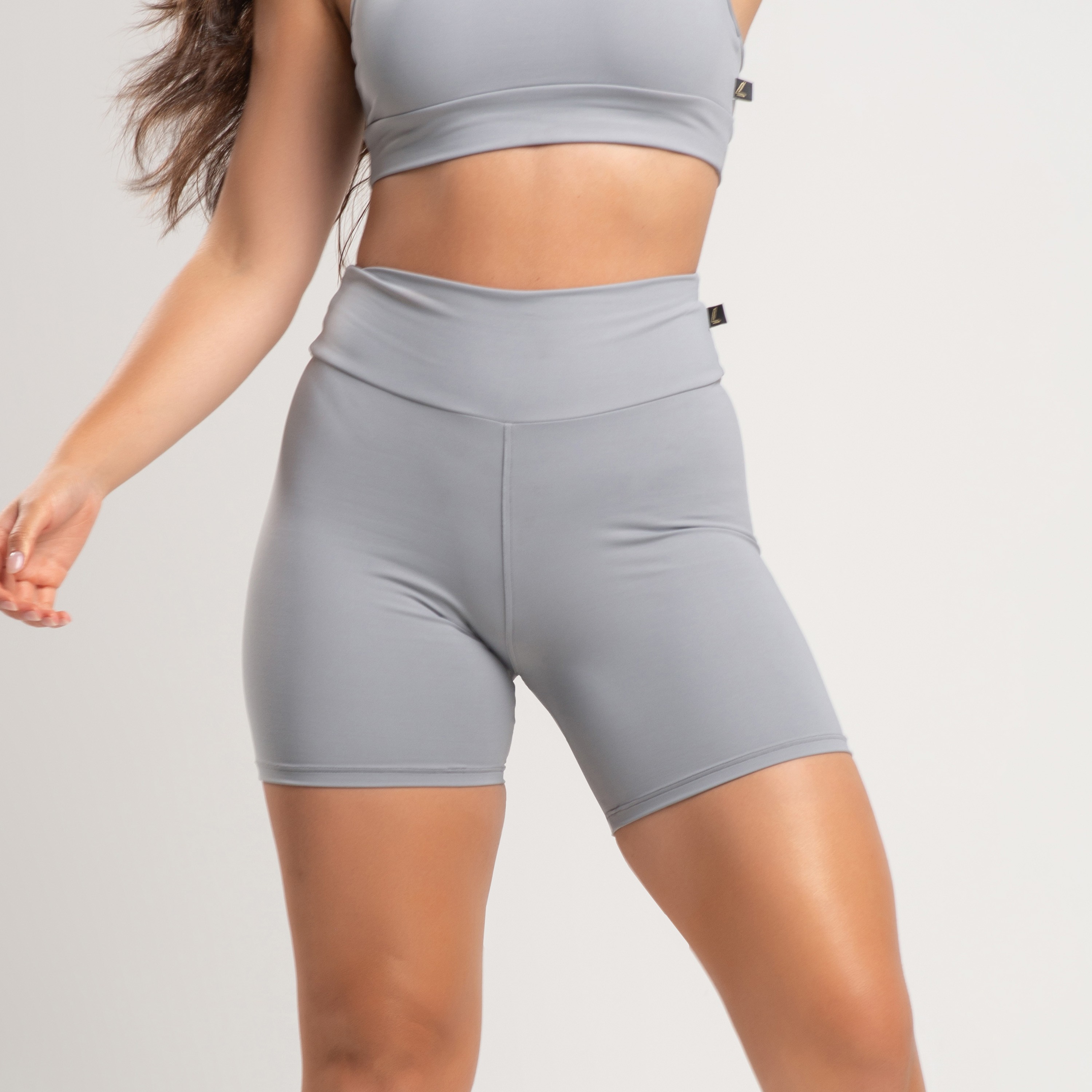 Short Fitness Básico Liso Mescla