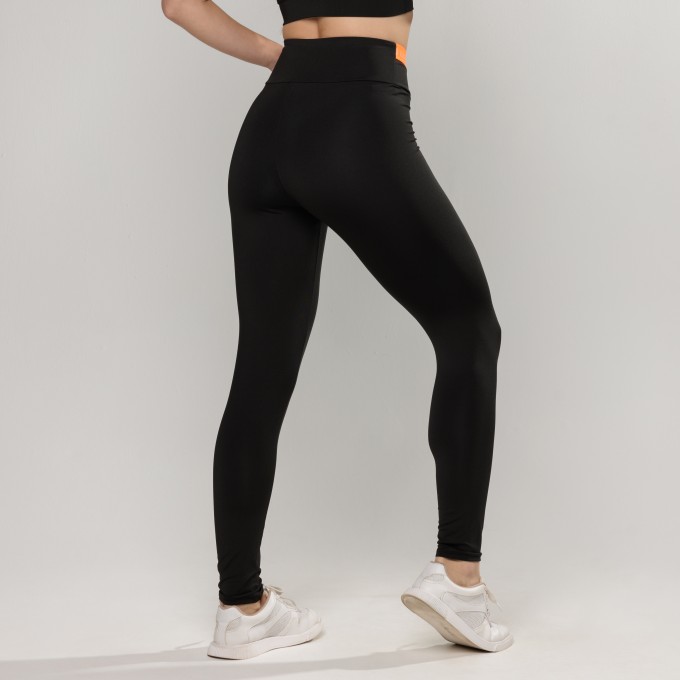 Legging Cós De Elástico Personalizado Lidery Laranja