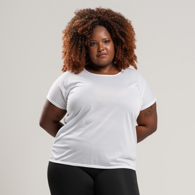 Blusinha Dry Plus Size Branco