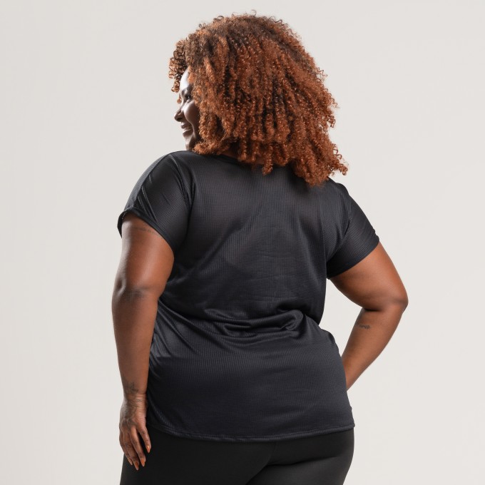 Blusa Dry Plus Size Preta