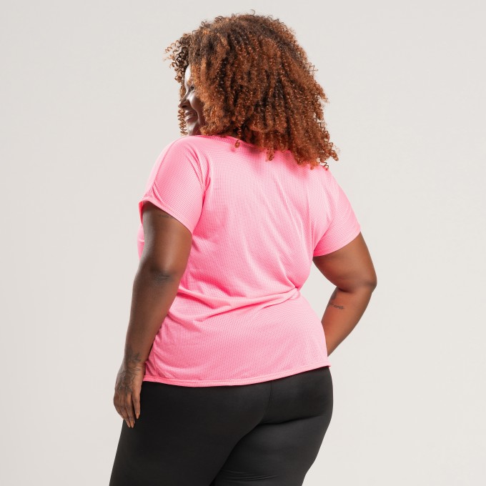 Blusa Dry Plus Size Rosa