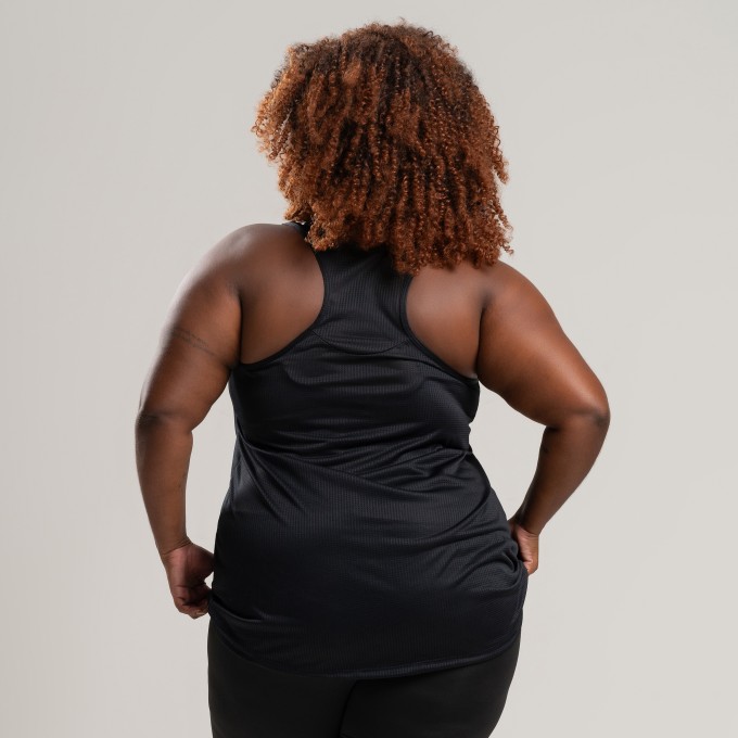 Regata Dry Plus Size Preto