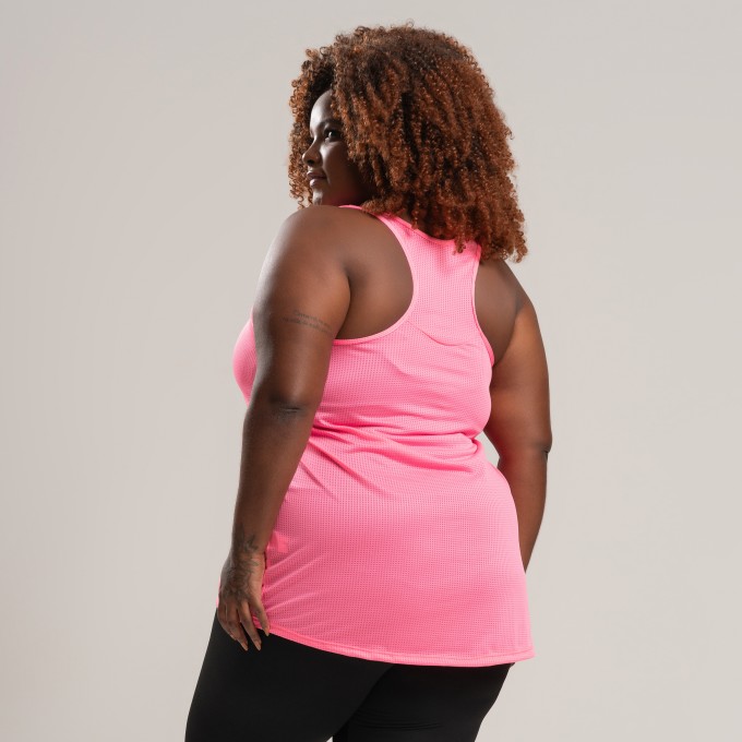 Regata Dry Plus Size Rosa