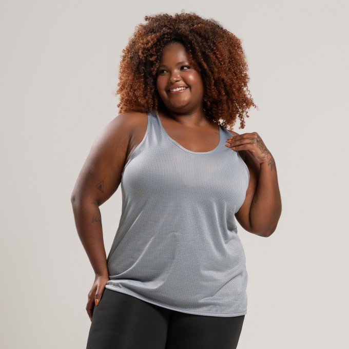 Regata Dry Plus Size Mescla