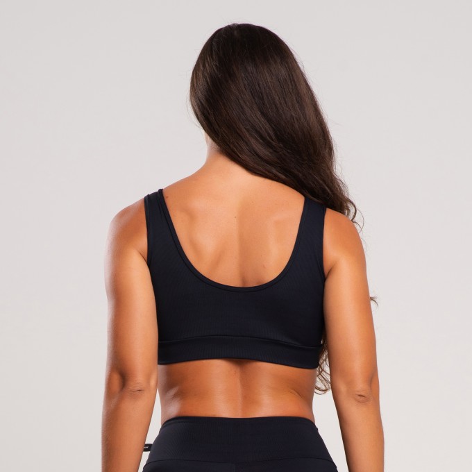 Top Fitness Canelado Poliamida