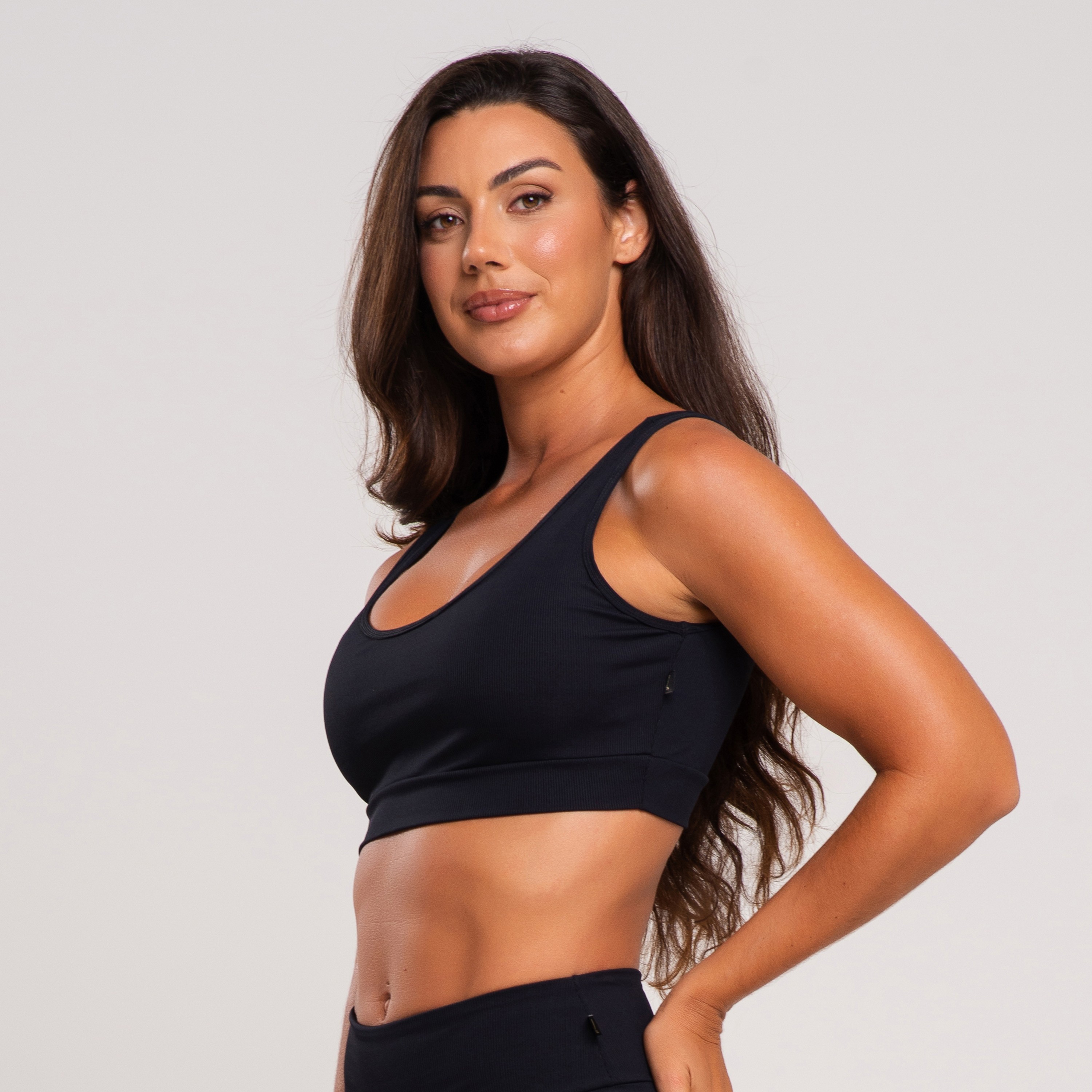 Top Fitness Canelado Poliamida