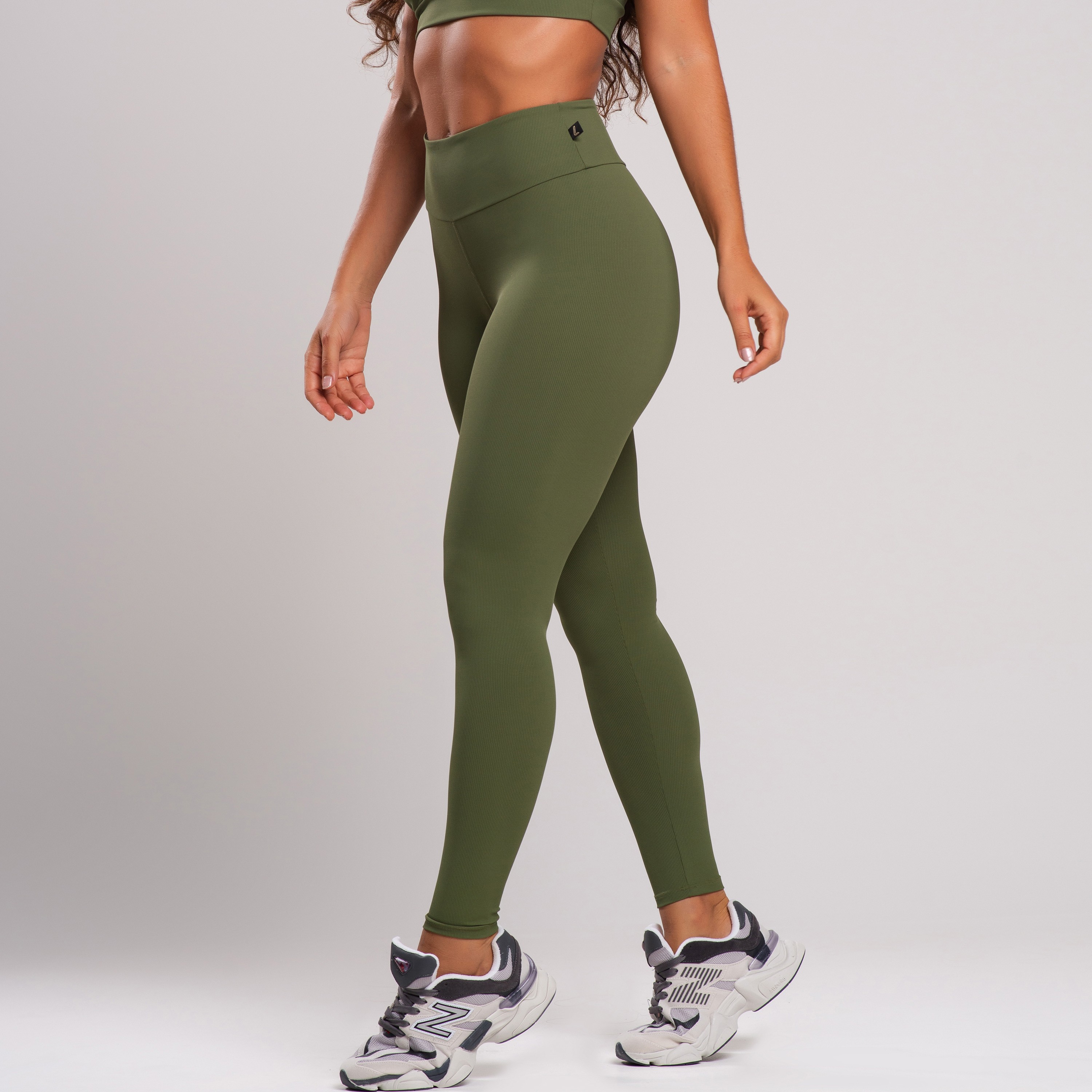 Calça Legging Fitness Canelado Poliamida