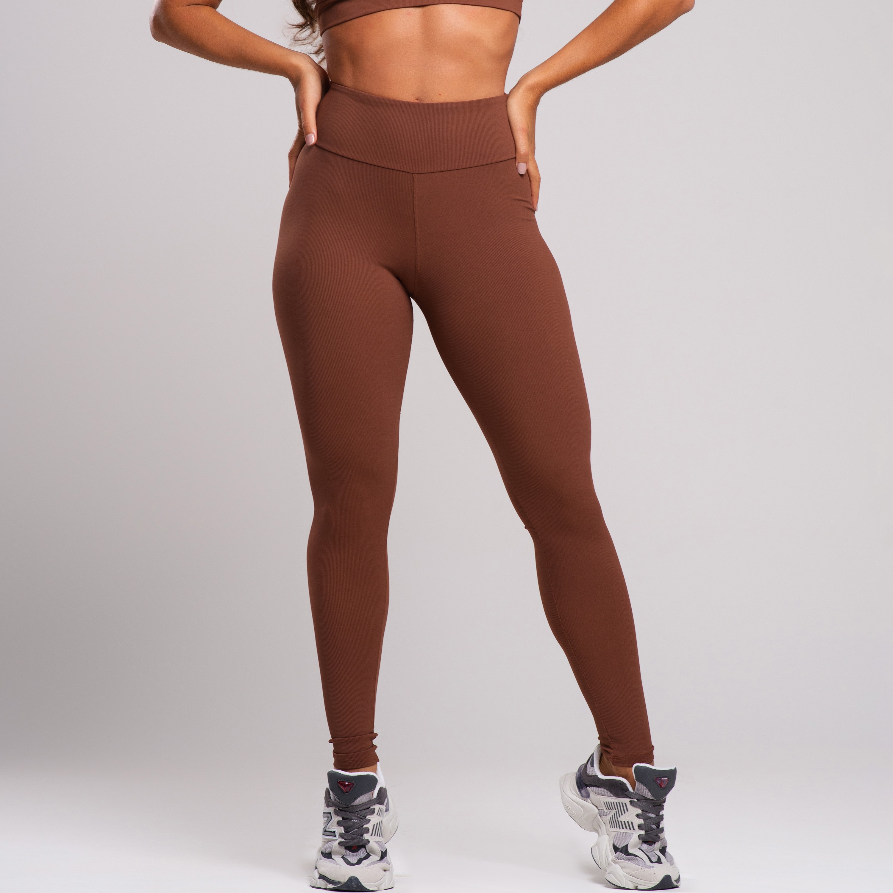 Calça Legging Fitness Canelado Poliamida