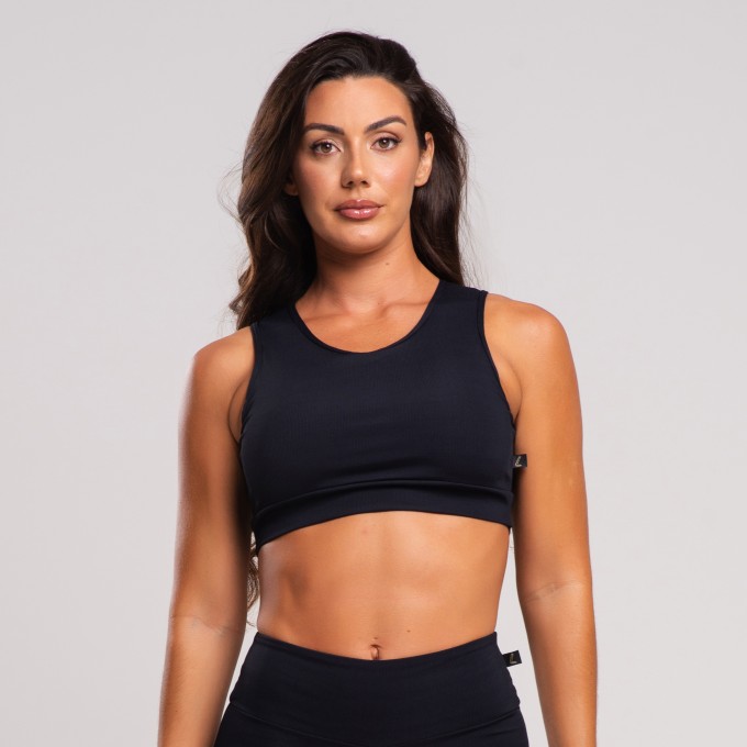 Top Nadador Fitness Canelado Poliamida
