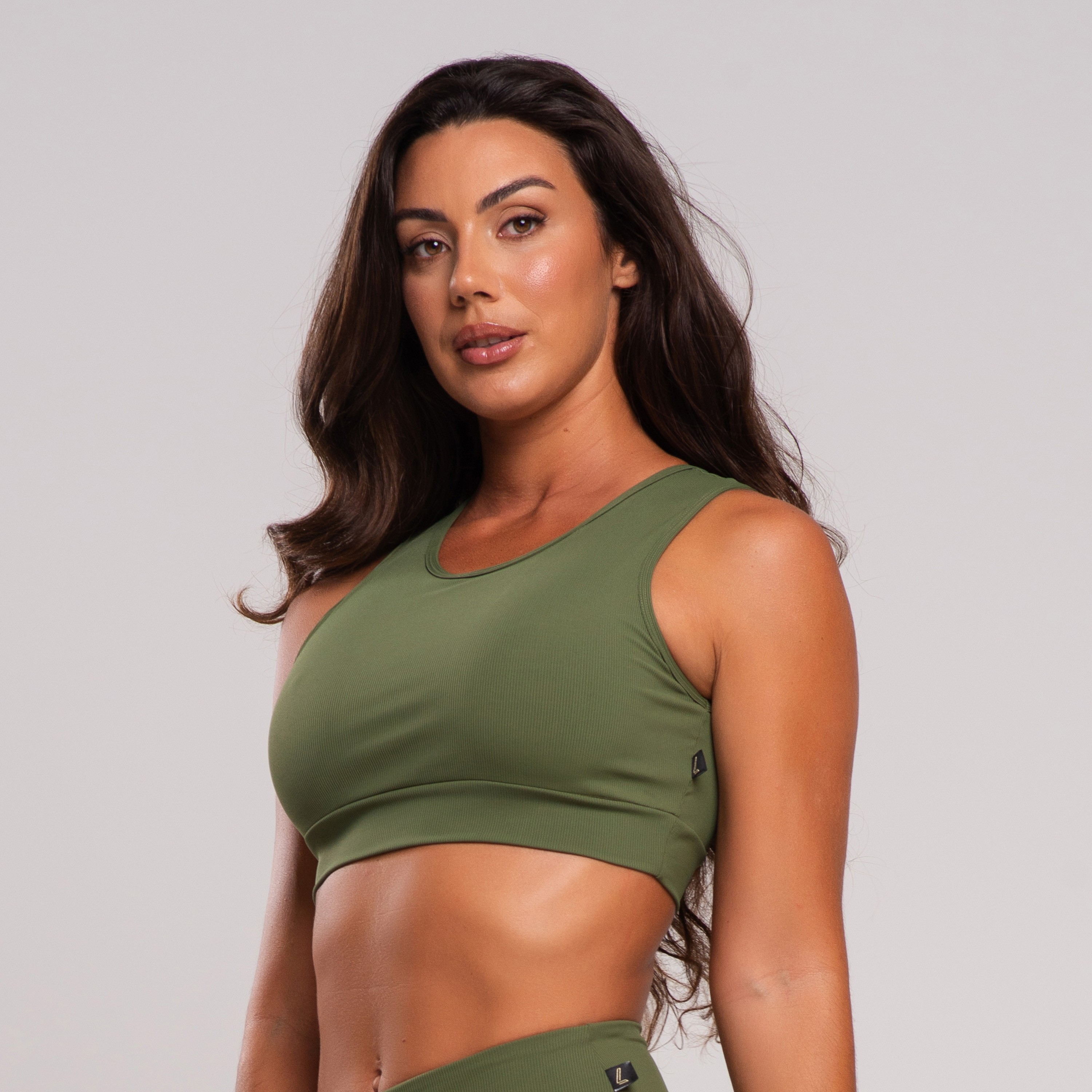 Top Nadador Fitness Canelado Poliamida