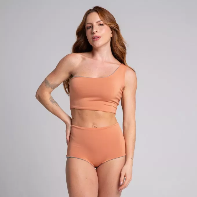 Conjunto Biquíni Hot Pant Dupla Face Sanremo e Cocada