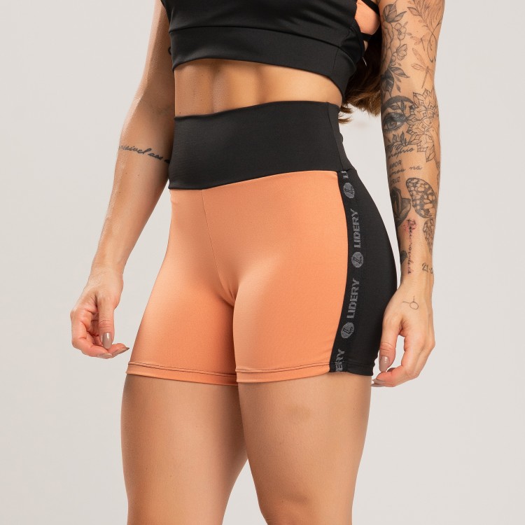 Short Duo Color Feminino Fitness - Cocada
