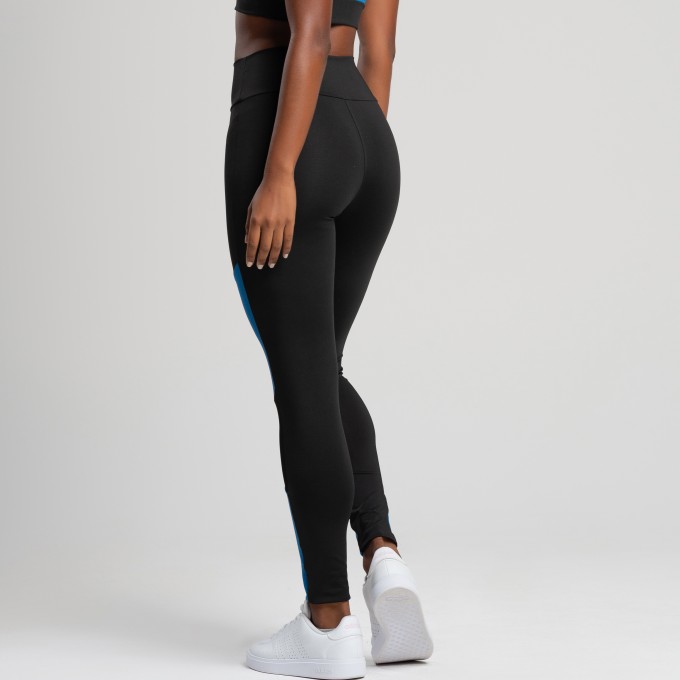 Calça Com Tela Frontal Move Preto com Marine
