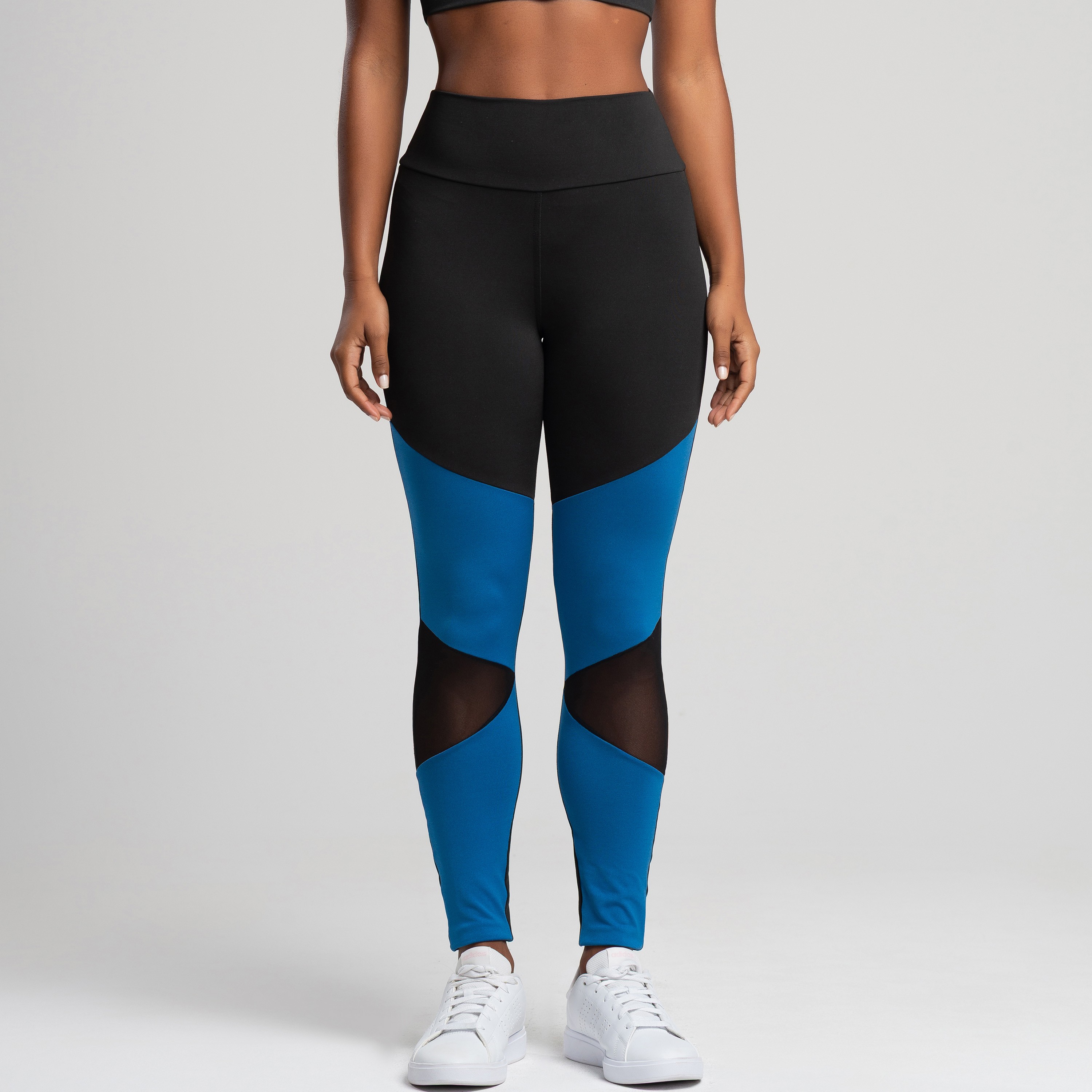 Calça Com Tela Frontal Move Preto com Marine