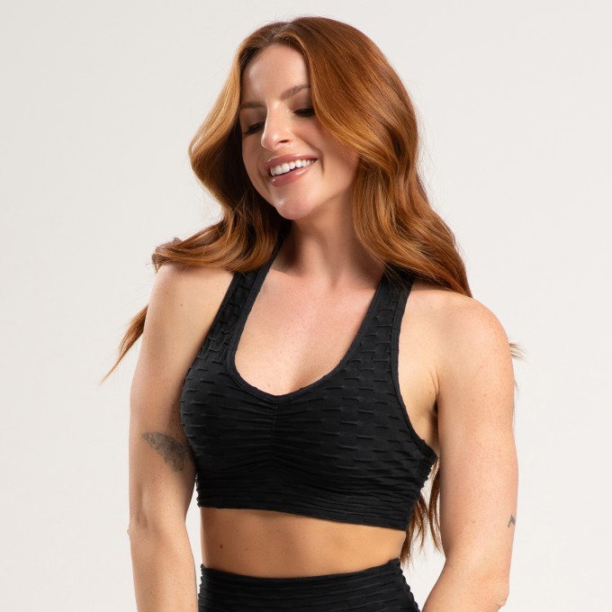 Top Nadador Wave Preto