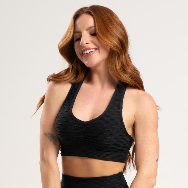 Top Nadador Wave Preto